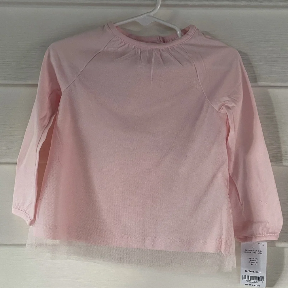 Carter’s Tulle Top and Star Leggings Set Sz 2T
